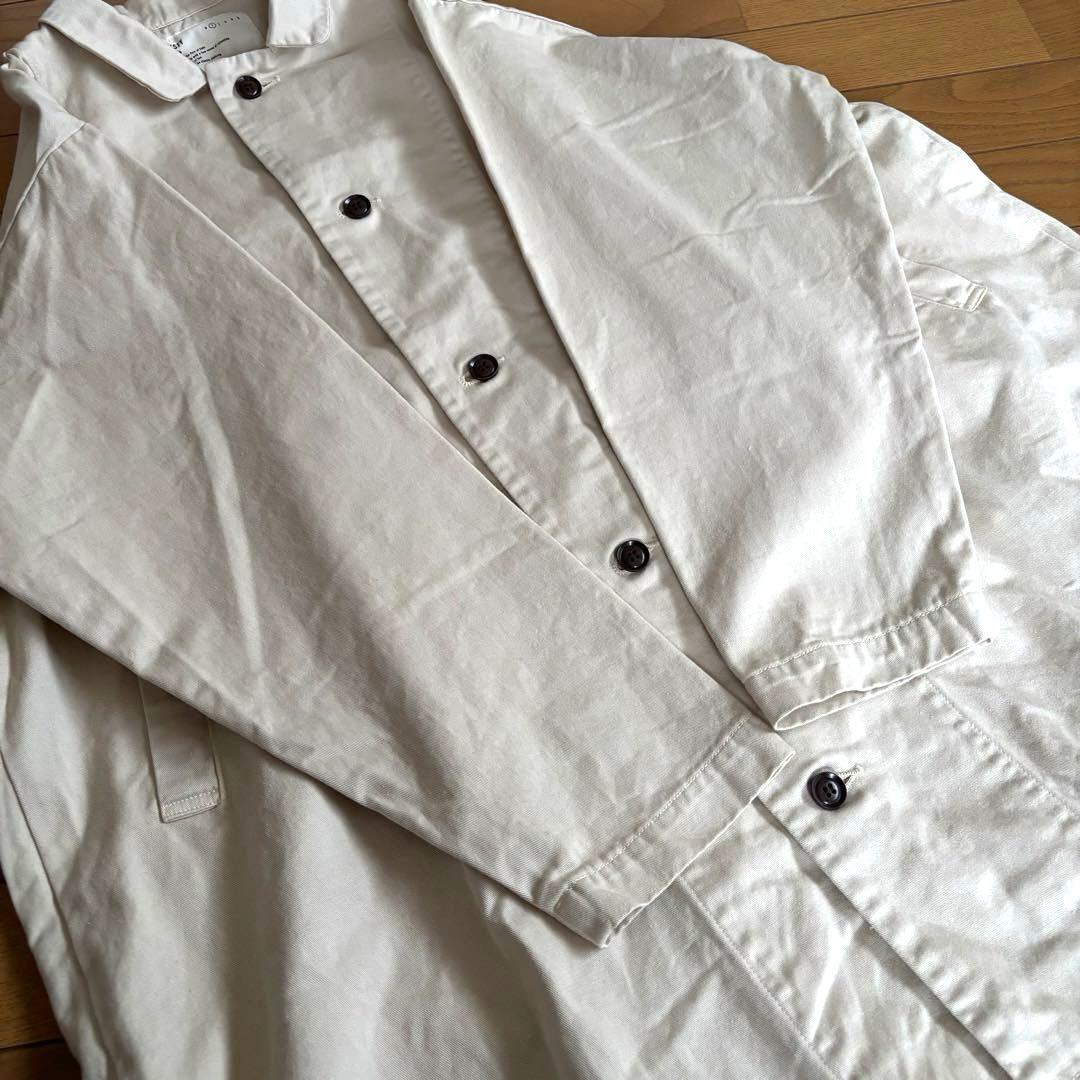 HARVESTY ハーベスティ オーバーハーフコート アイボリー サイズ1