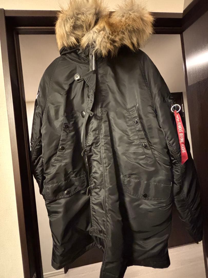 試着のみ美品　ALPHA アルファインダストリーズn3b ブラック