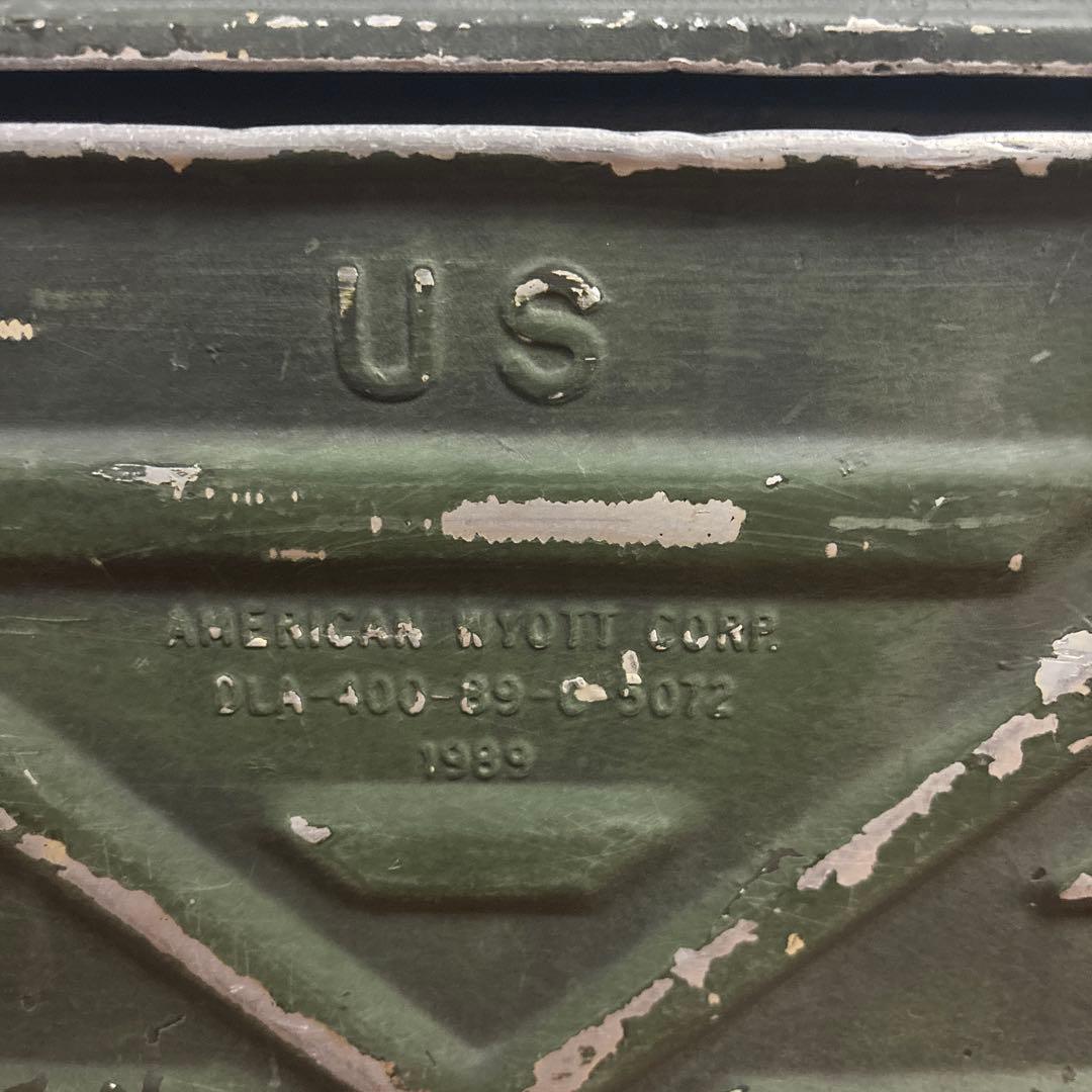 米軍　実物　US フードコンテナ ODグリーン 89年　送料無料