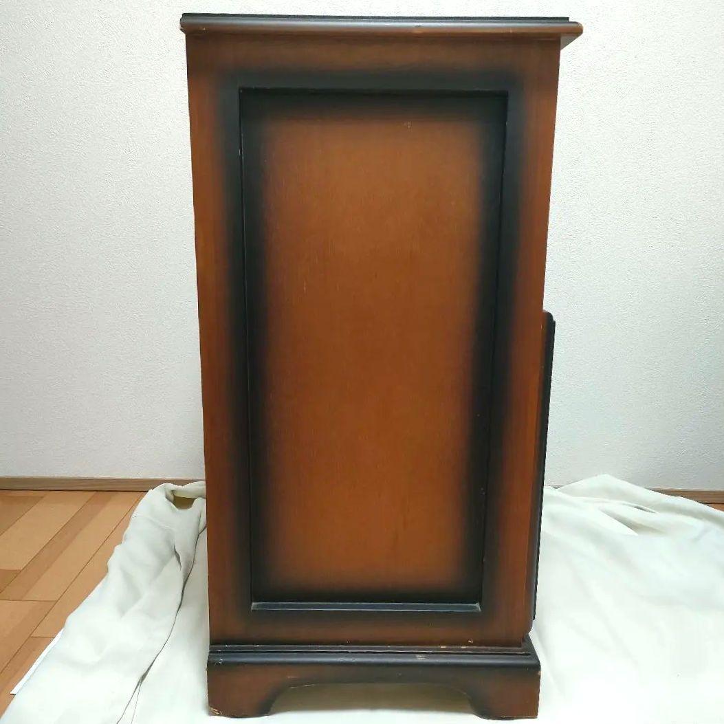 【レトロヴィンテージ】木製チェスト キャビネット 電話台 収納棚 シャドー塗装