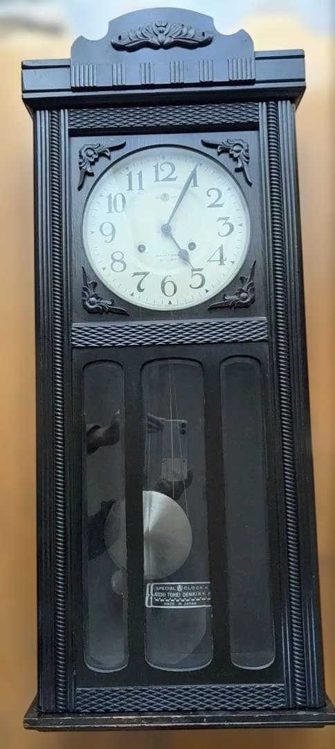 レトロ 愛知時計電機 掛け時計 動作確認済み