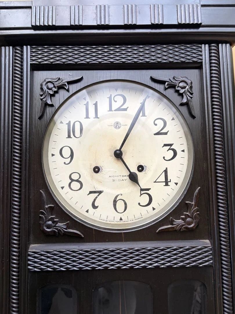 レトロ 愛知時計電機 掛け時計 動作確認済み