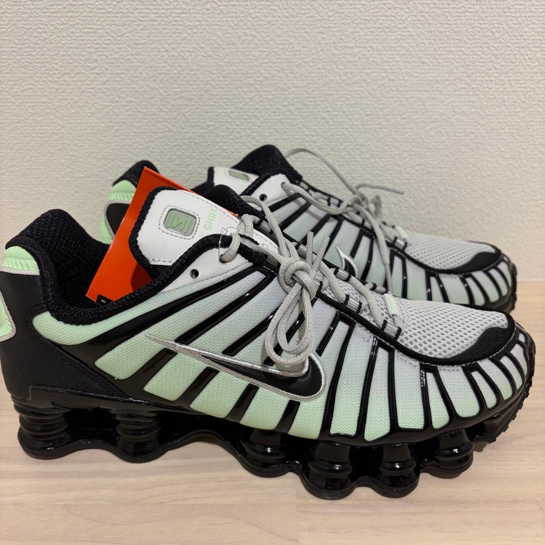 【新品】NIKE SHOX TL 27cm グリーン ブラック