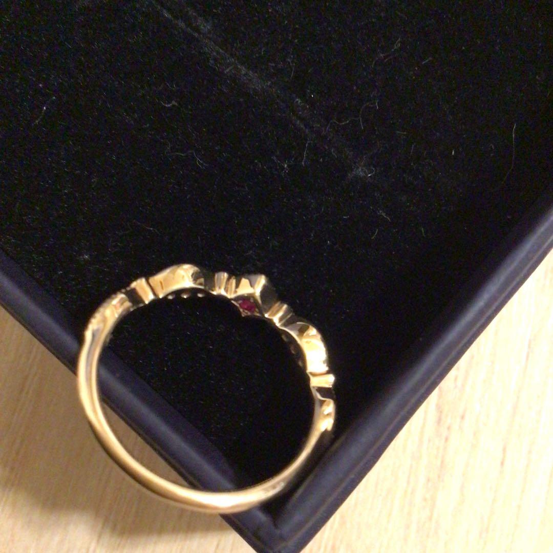 フェスタリア　10K イエローゴールド　ダイヤモンドリング　11号