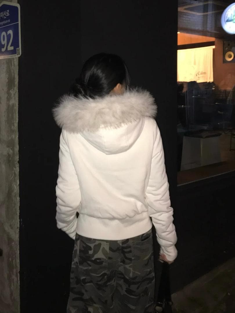 emmy ファータッチフーディーライダースジャケット