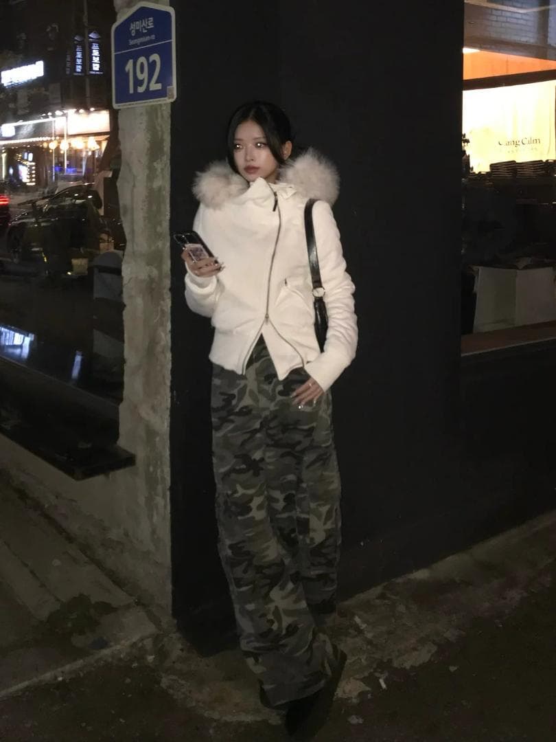 emmy ファータッチフーディーライダースジャケット