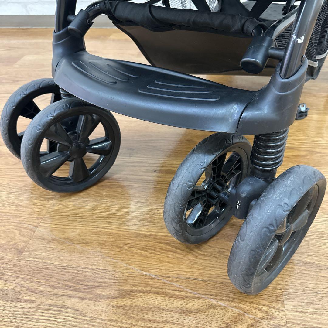 Serio★KATOJI 二人でゴーDX ブラック 2人乗りベビーカー