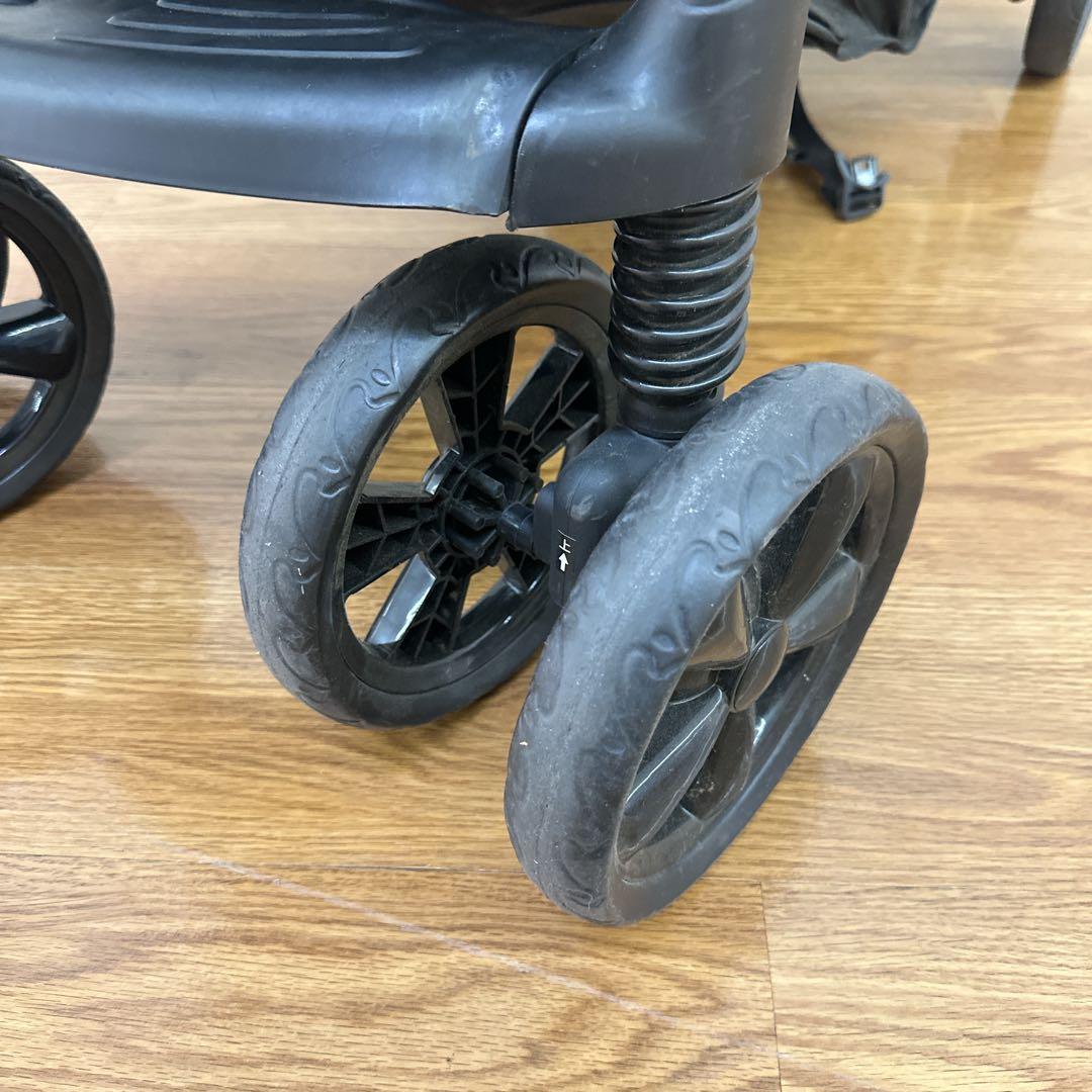 Serio★KATOJI 二人でゴーDX ブラック 2人乗りベビーカー