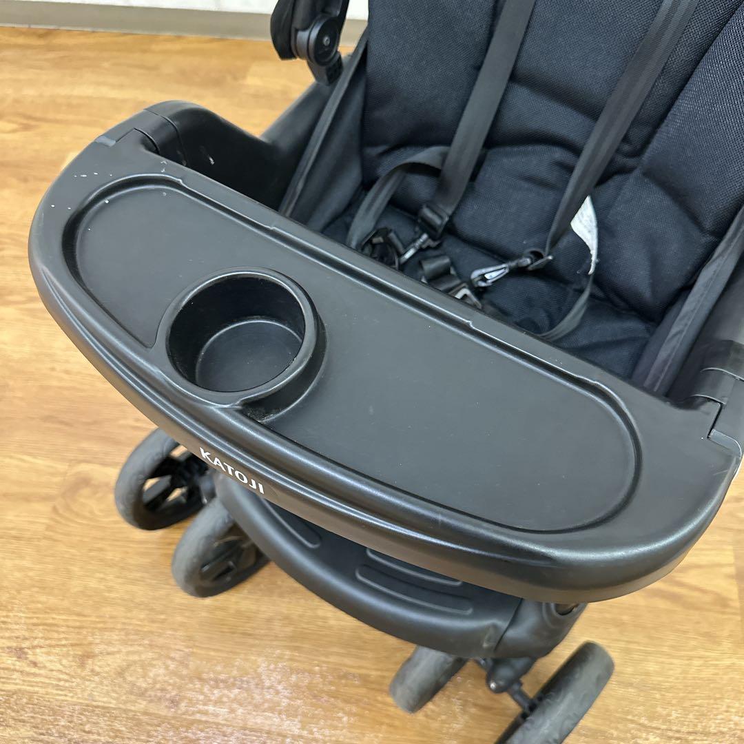Serio★KATOJI 二人でゴーDX ブラック 2人乗りベビーカー
