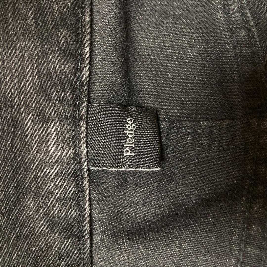 pledge プレッジ ブラック デニム・ジーンズ（その他） M