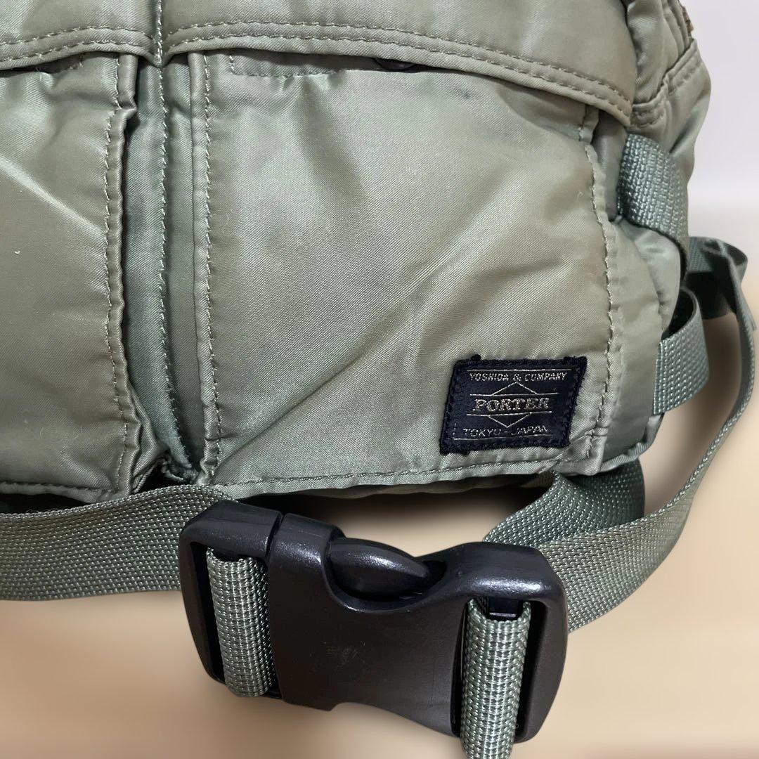 PORTER TANKER WAIST BAG セージグリーン