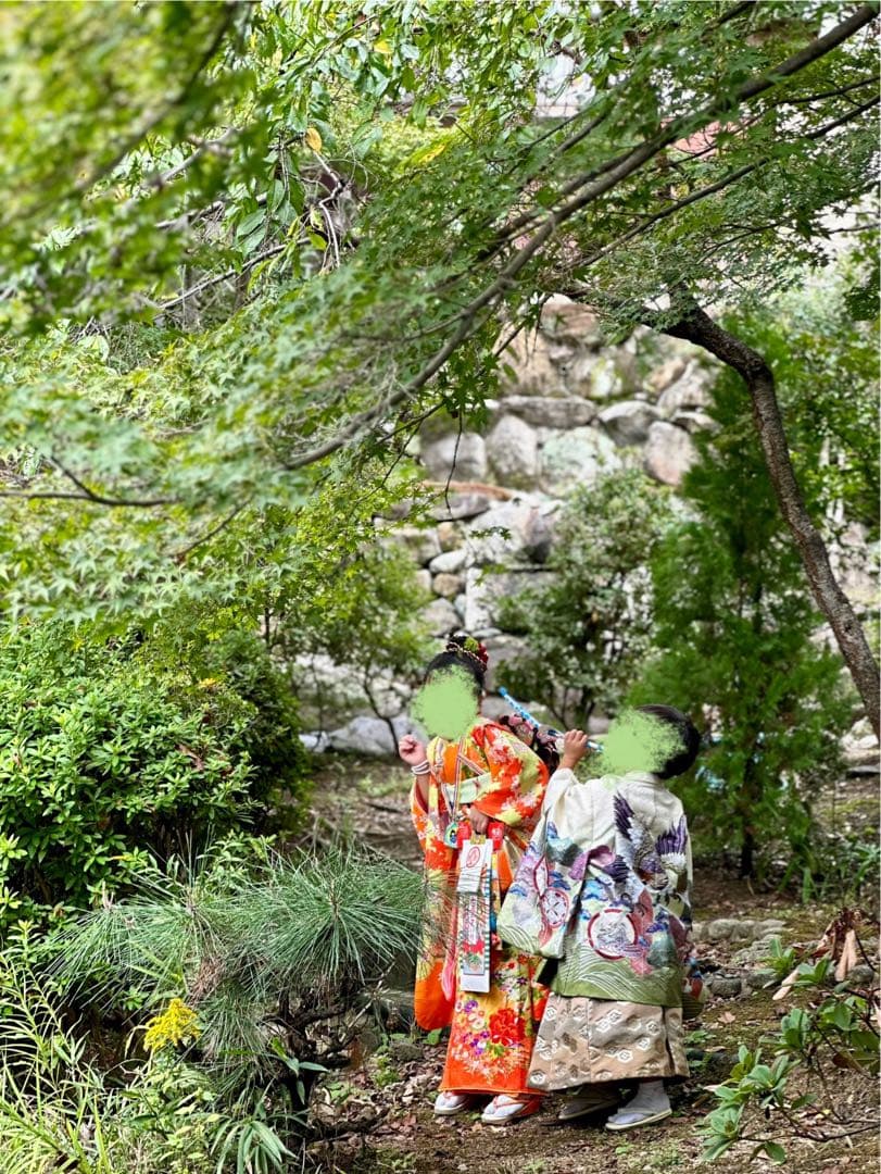 豪華刺繍入り✧‧˚七五三　3歳　小さめ5歳　男の子　淡色系　緑　抹茶