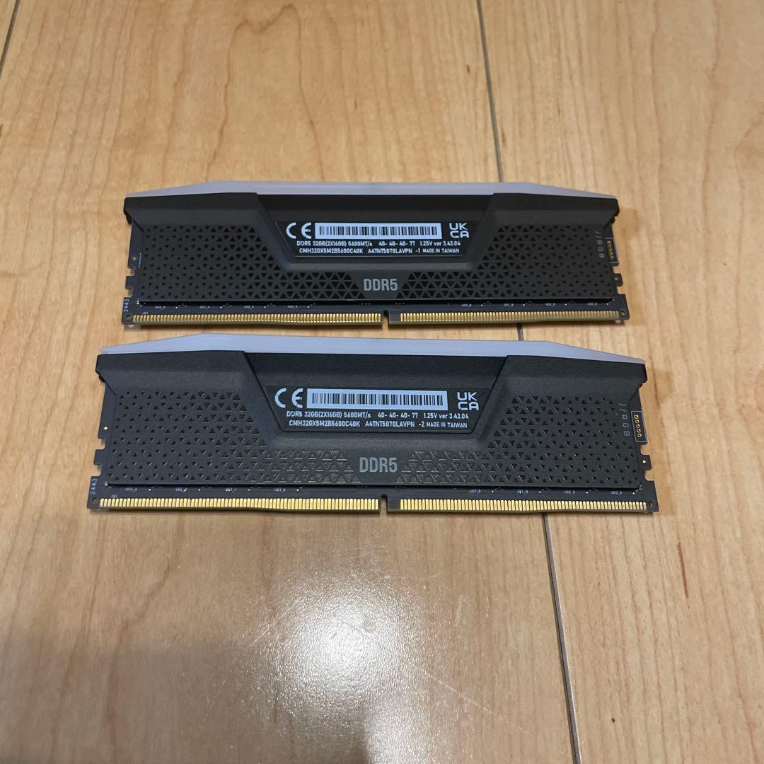 CORSAIR PCメモリ DDR5-5600MHz 16GB X 2 32Gb