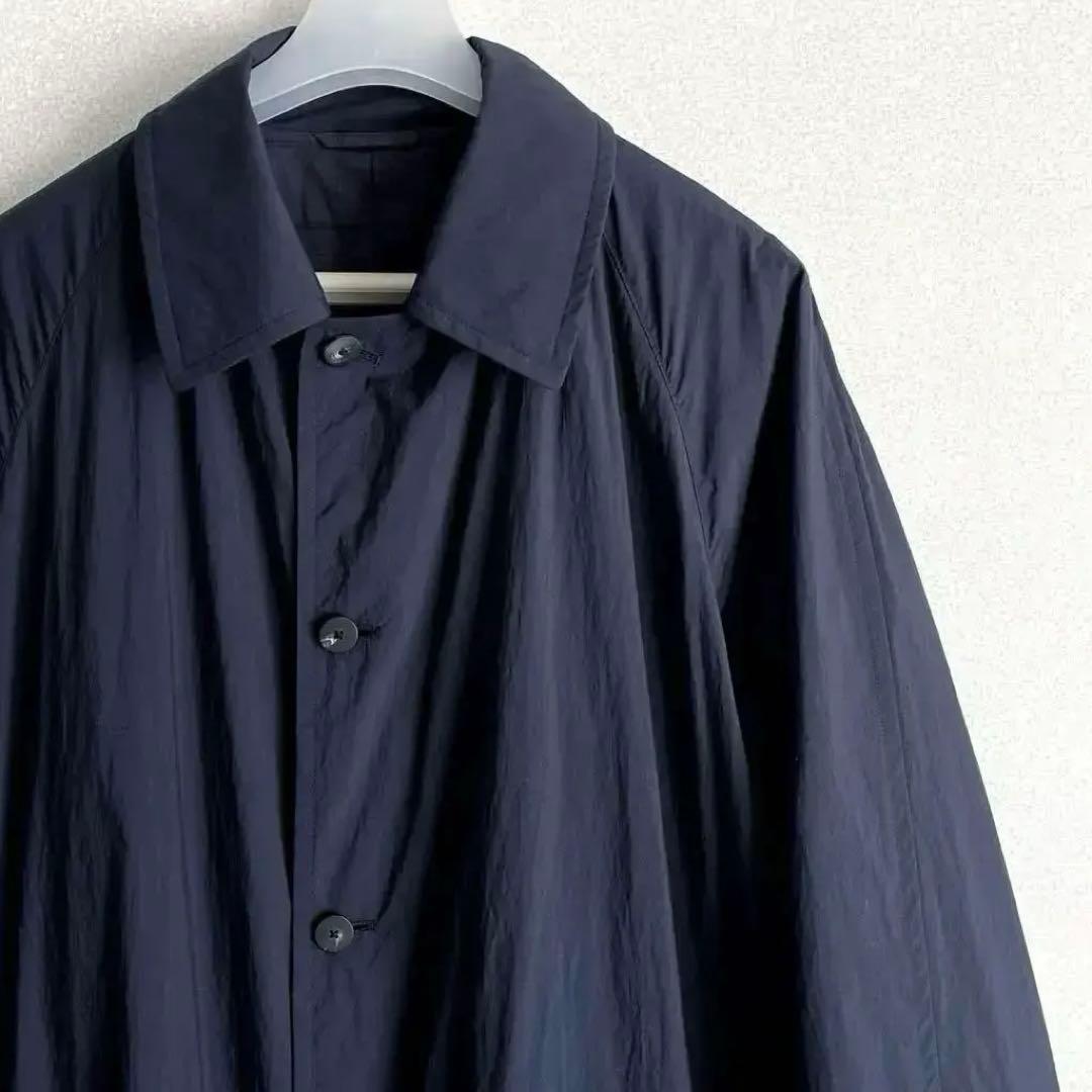 【上質】XL ネイビー 撥水 ステンカラーコート ユナイテッドアローズ