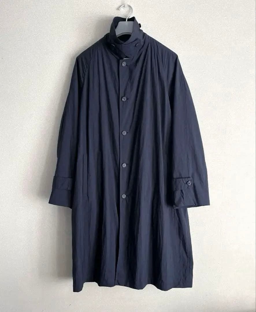 【上質】XL ネイビー 撥水 ステンカラーコート ユナイテッドアローズ