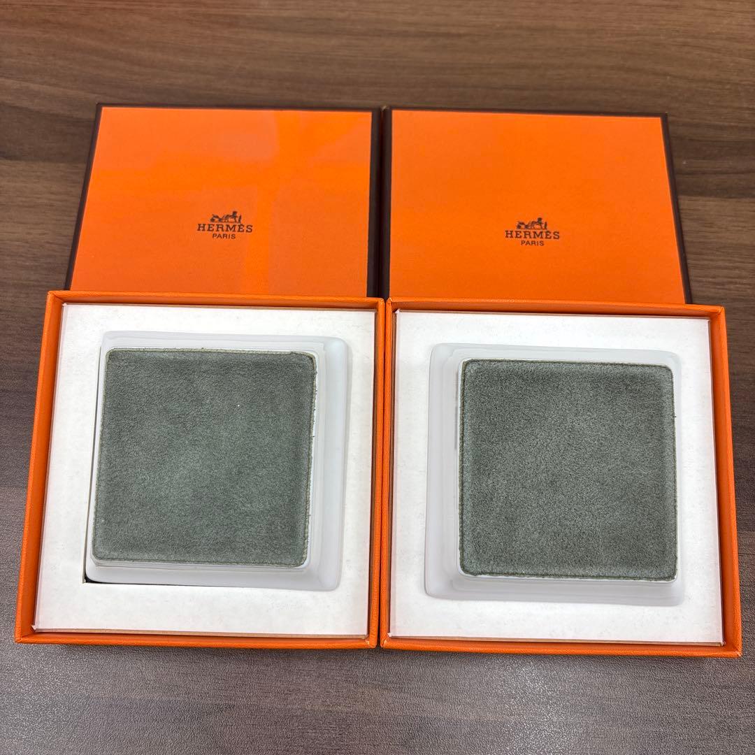 エルメスHERMES 1999 角皿 小皿 陶磁器 トレイ 小物入れ 非売品