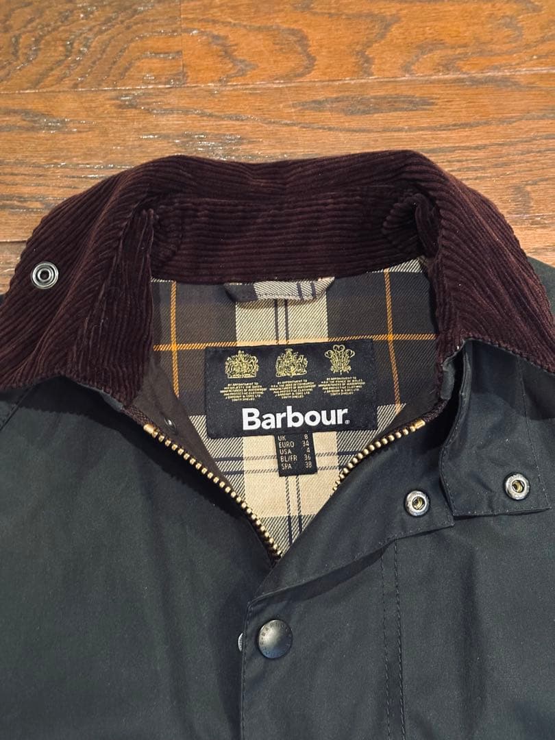 Barbour BURGHLEY ワックス コットン ロング コート