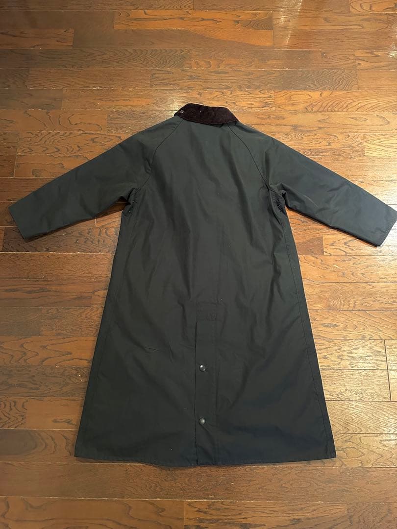 Barbour BURGHLEY ワックス コットン ロング コート