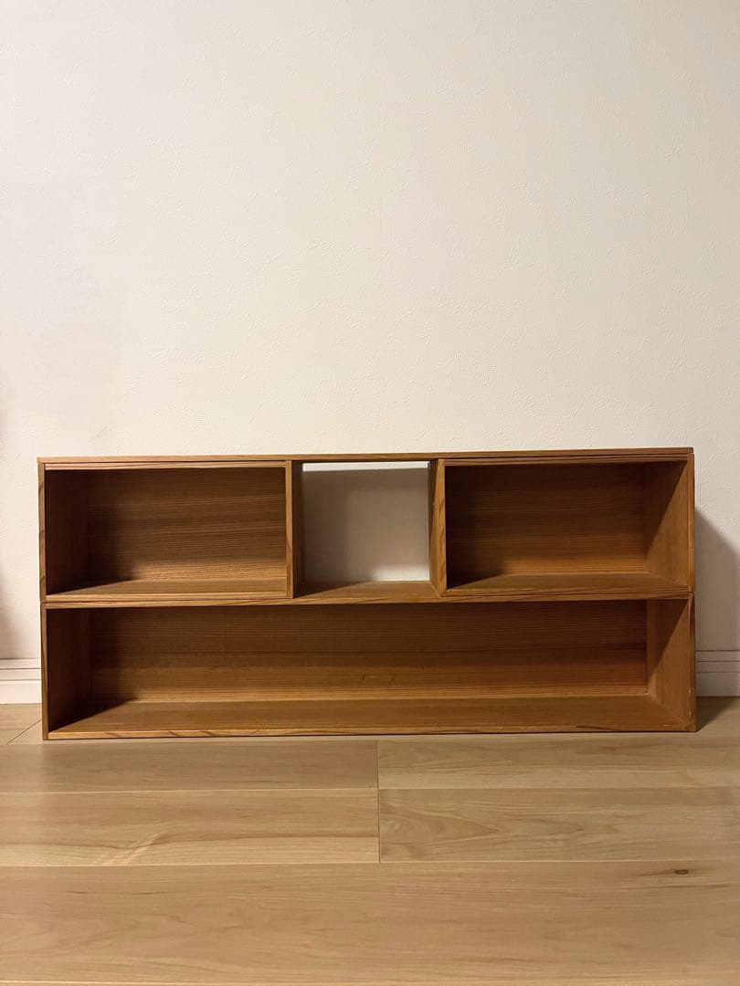 【最終値下げ】無垢材 古家具古道具収納棚ウォールシェルフ飾り棚ディスプレイラック