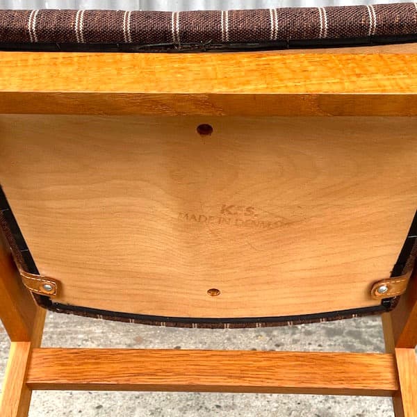 デンマーク　KS　mobelfabrik　ダイニングチェア　北欧ビンテージ