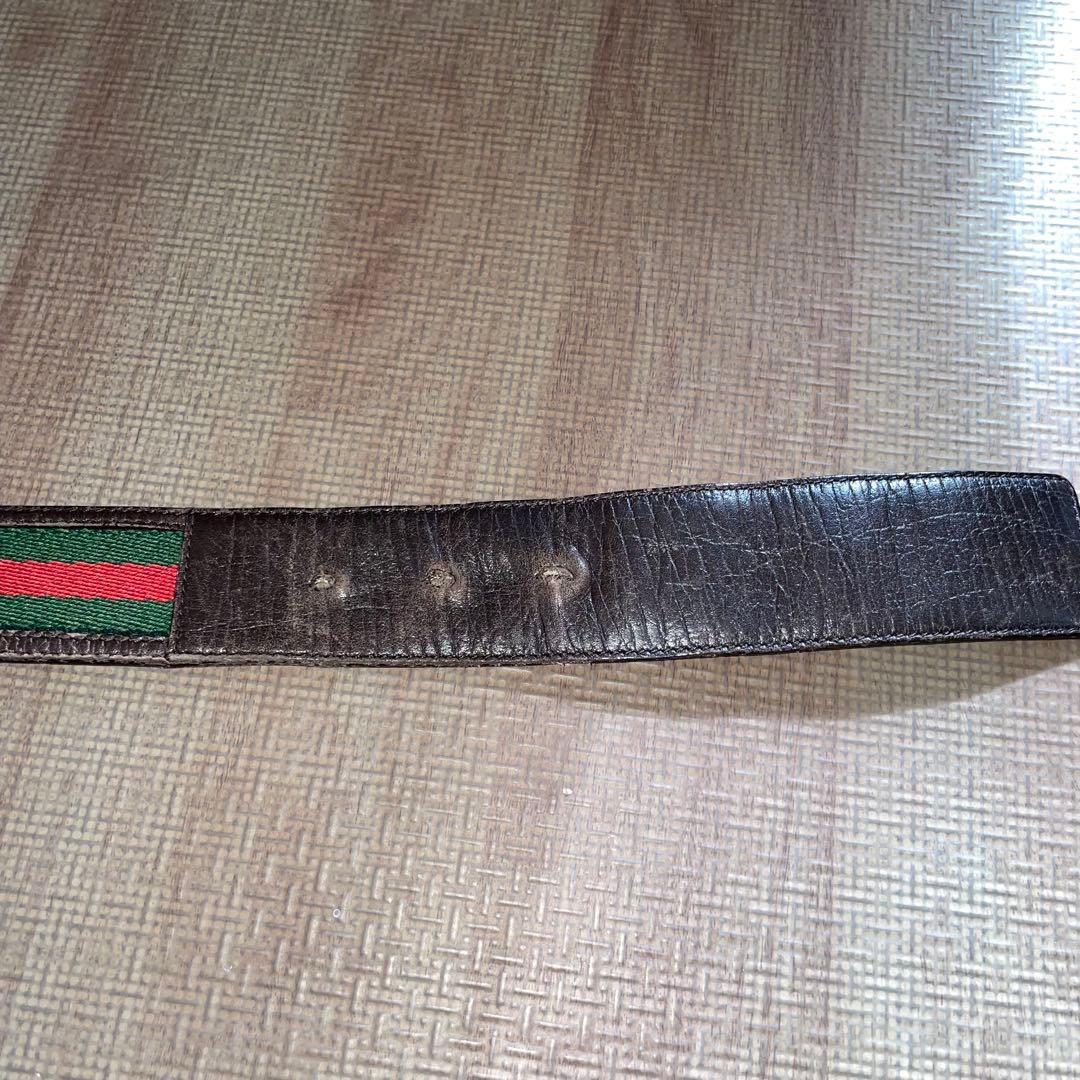 Gucci ストライプ ベルト GGロゴ