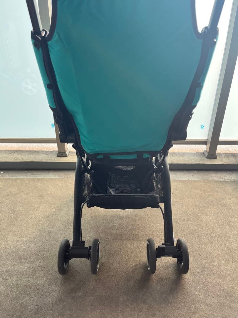 ポキット　gb 折り畳み　ベビーカー ターコイズ