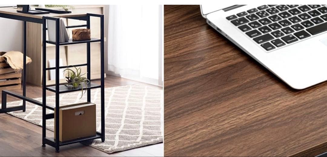 【美品】タンスのゲンカウンターテーブル ダークブラウン 収納棚付き