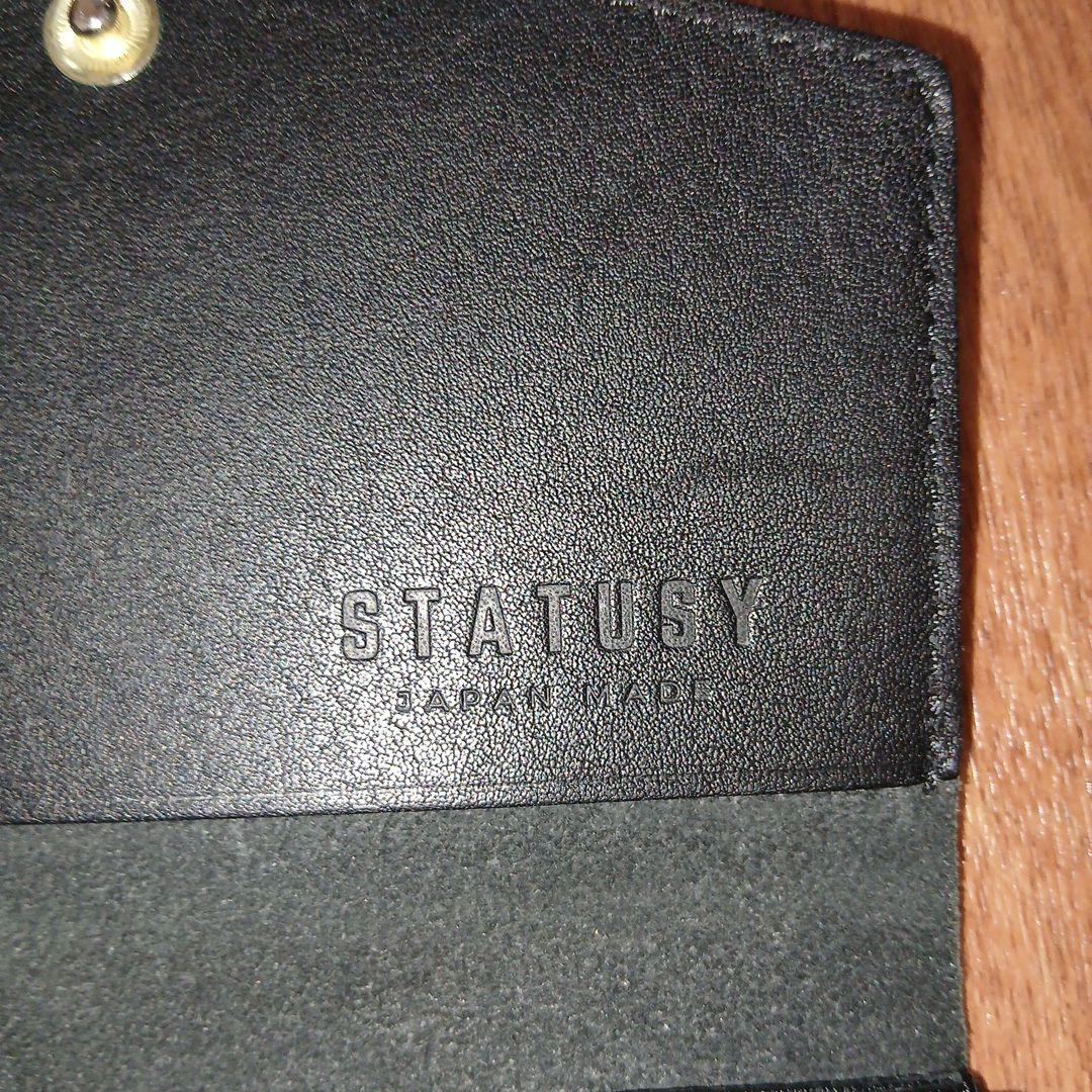 STATUSY il modo 小さい長財布 右利き メンズ レディース 黒色