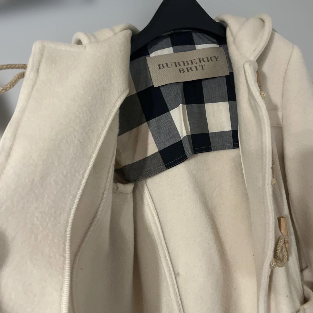 正規品★Burberry Britバーバリー★アイボリー ダッフルコート