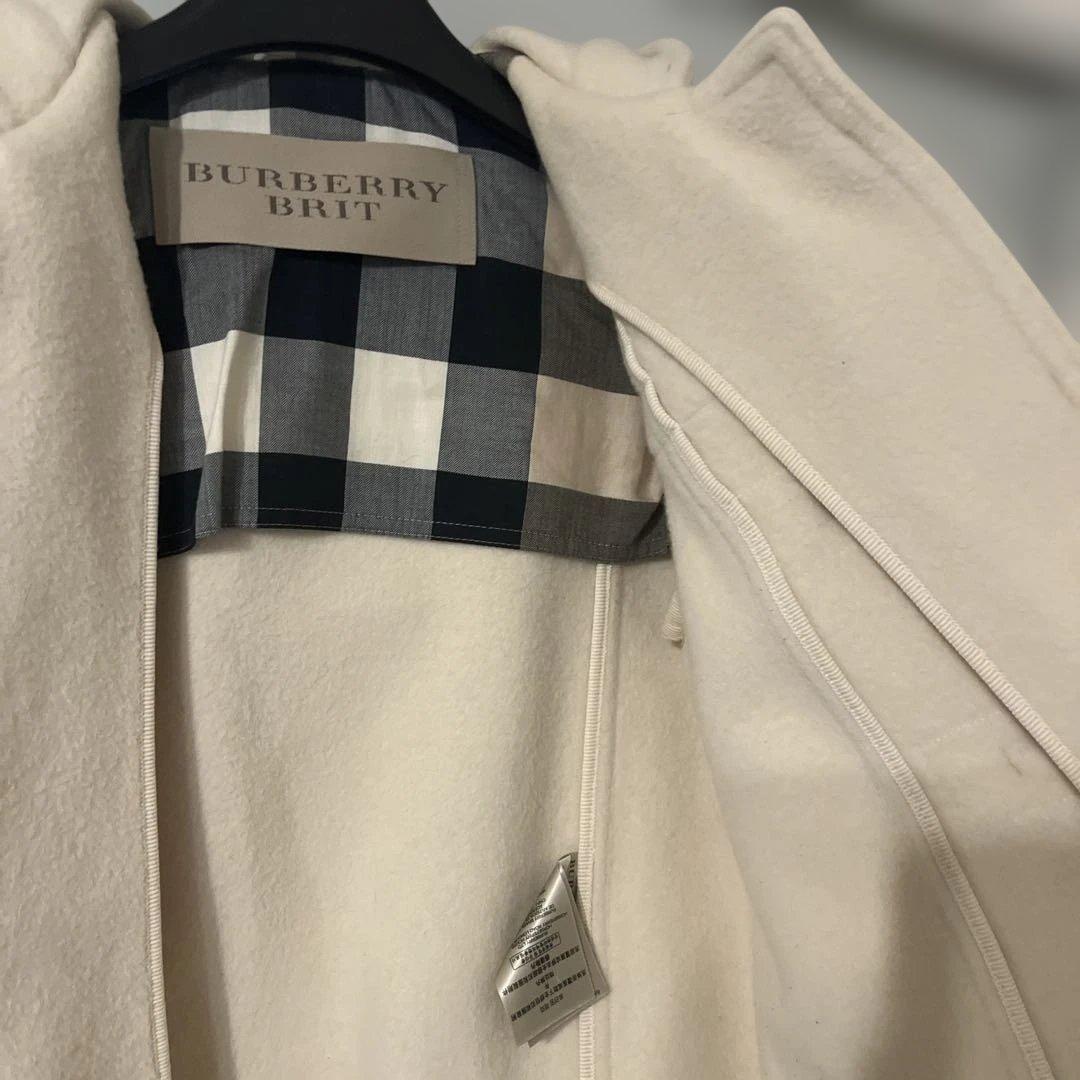 正規品★Burberry Britバーバリー★アイボリー ダッフルコート