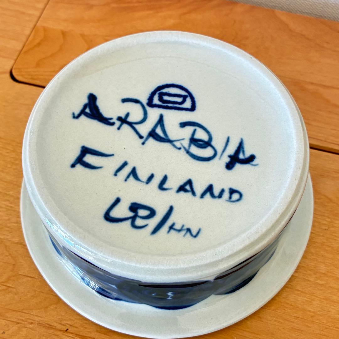 アラビア　ARABIA アネモネ ココット&ソーサー 2客