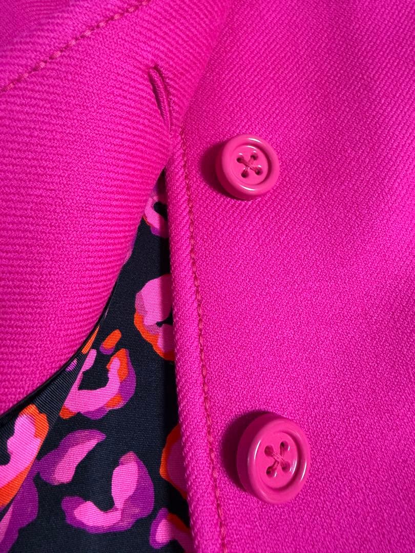 Kate spade NEW YORK ロングコート ピンクリボンウール100％