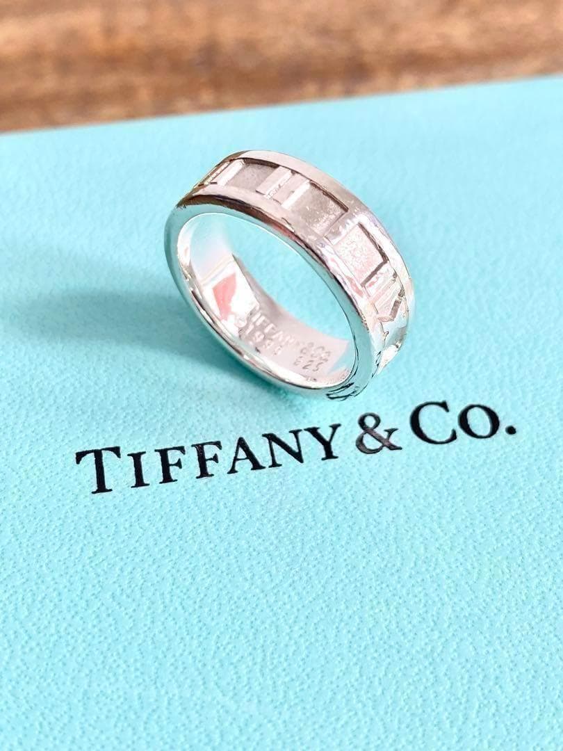 9号 TIFFANY ティファニー アトラス ナロー リング 指輪 925 A2