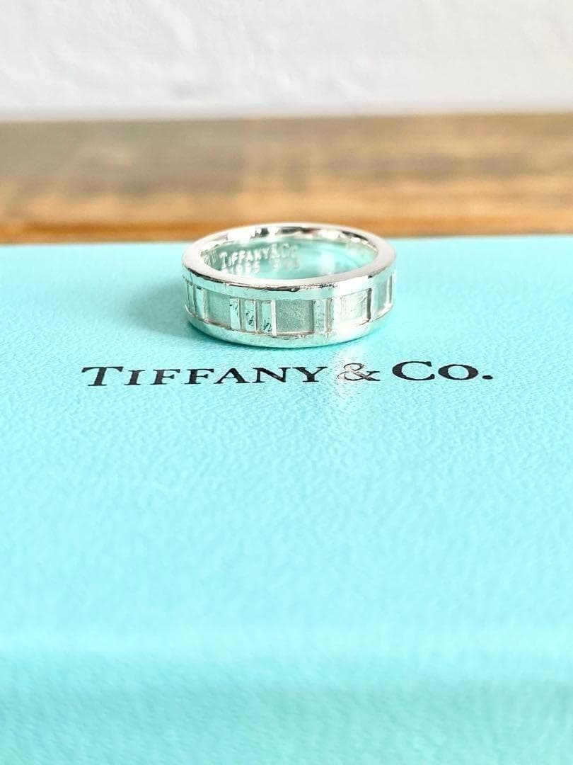 9号 TIFFANY ティファニー アトラス ナロー リング 指輪 925 A2