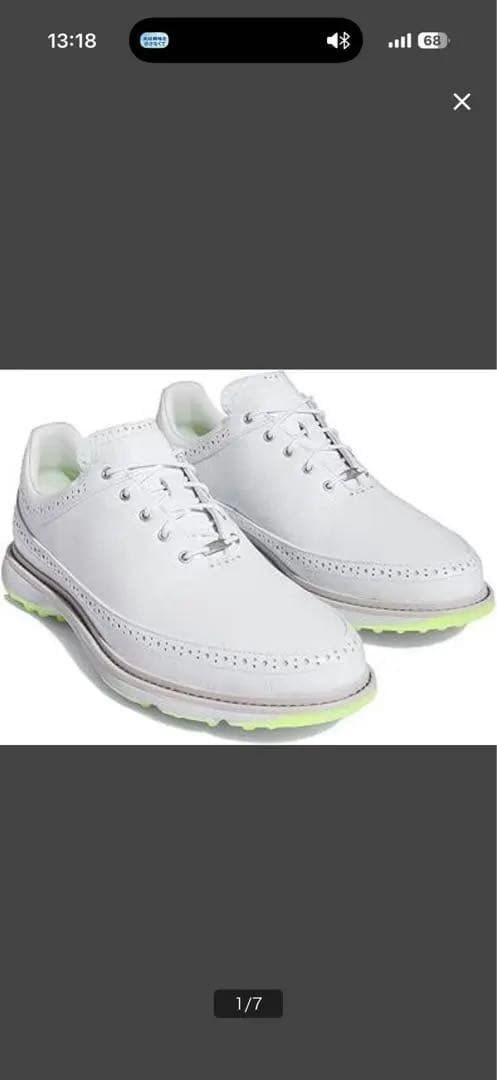 adidas BOOST ゴルフシューズ ホワイト27.0