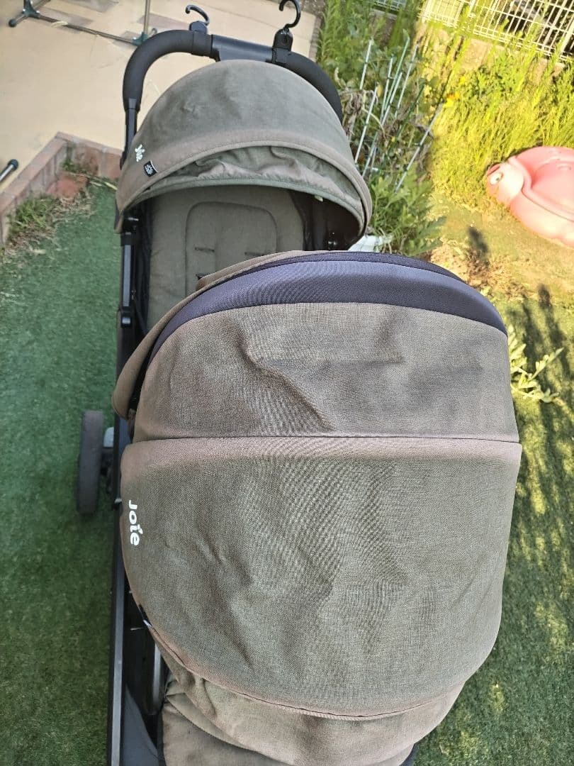 Joie ダブルベビーカー カーキ色