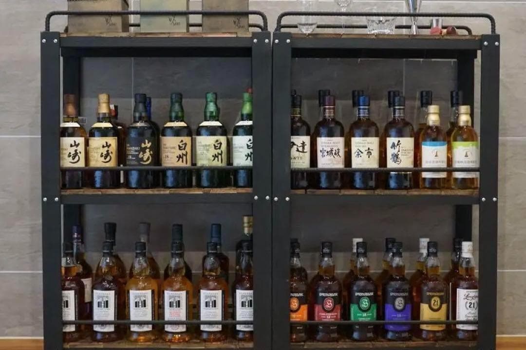 特大ウィスキーラック　飾り棚　ディスプレイラック　男前インテリア　棚 1127
