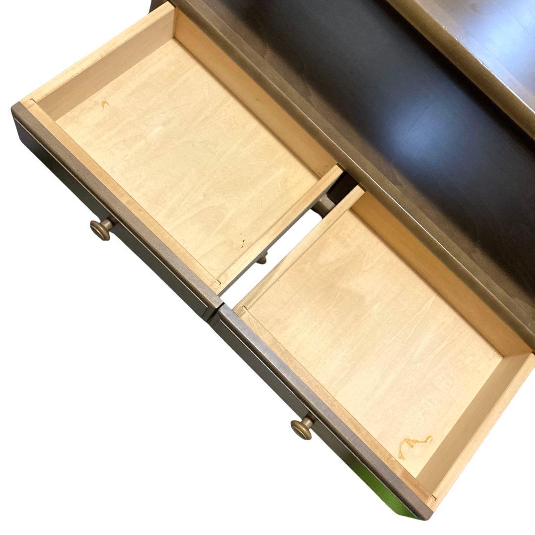 カリモク 家具 電話台 FAX台 サイドボード レトロ 木目調