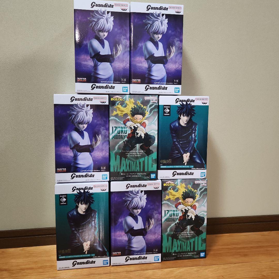 プライズフィギュア、キルア、伏黒、デク　合計8個