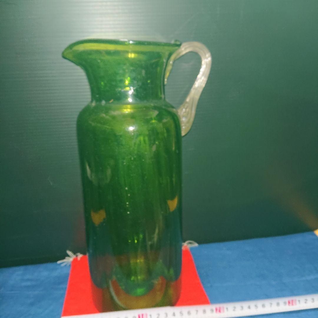 レトロ瓶グリーン色