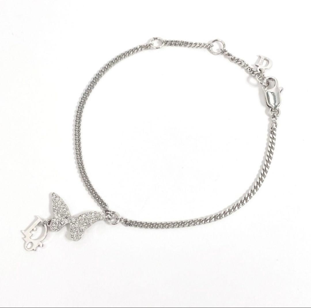 ディオールDior ブレスレット バタフライ ラインストーン