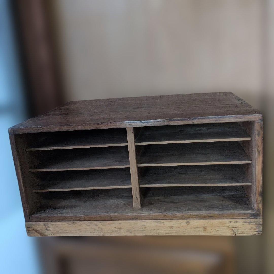 古道具アンティークカルテ　書類棚