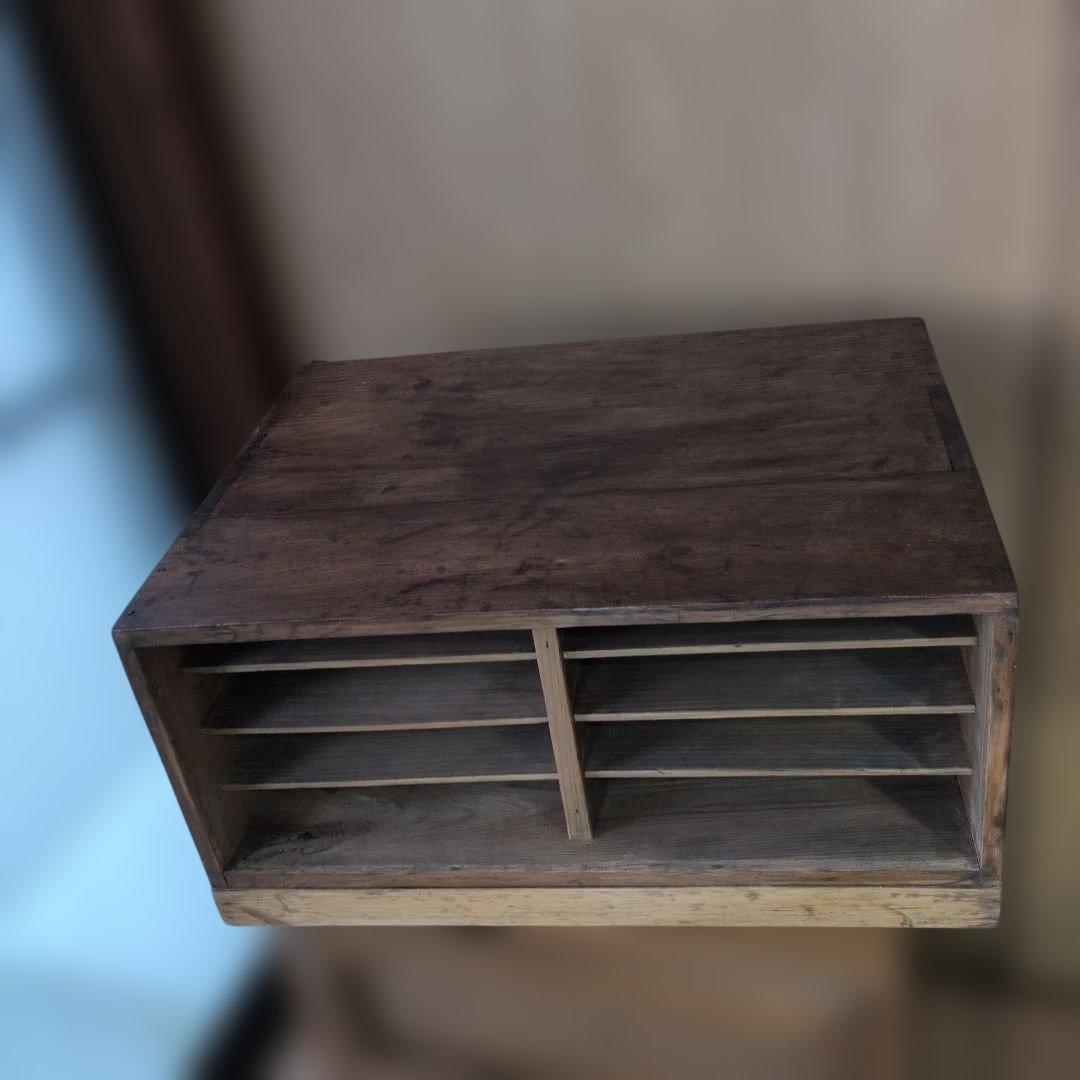 古道具アンティークカルテ　書類棚