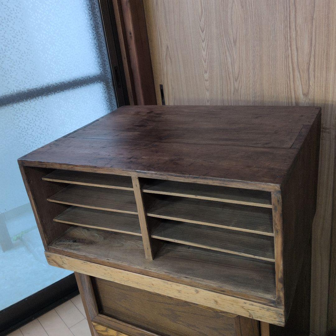 古道具アンティークカルテ　書類棚