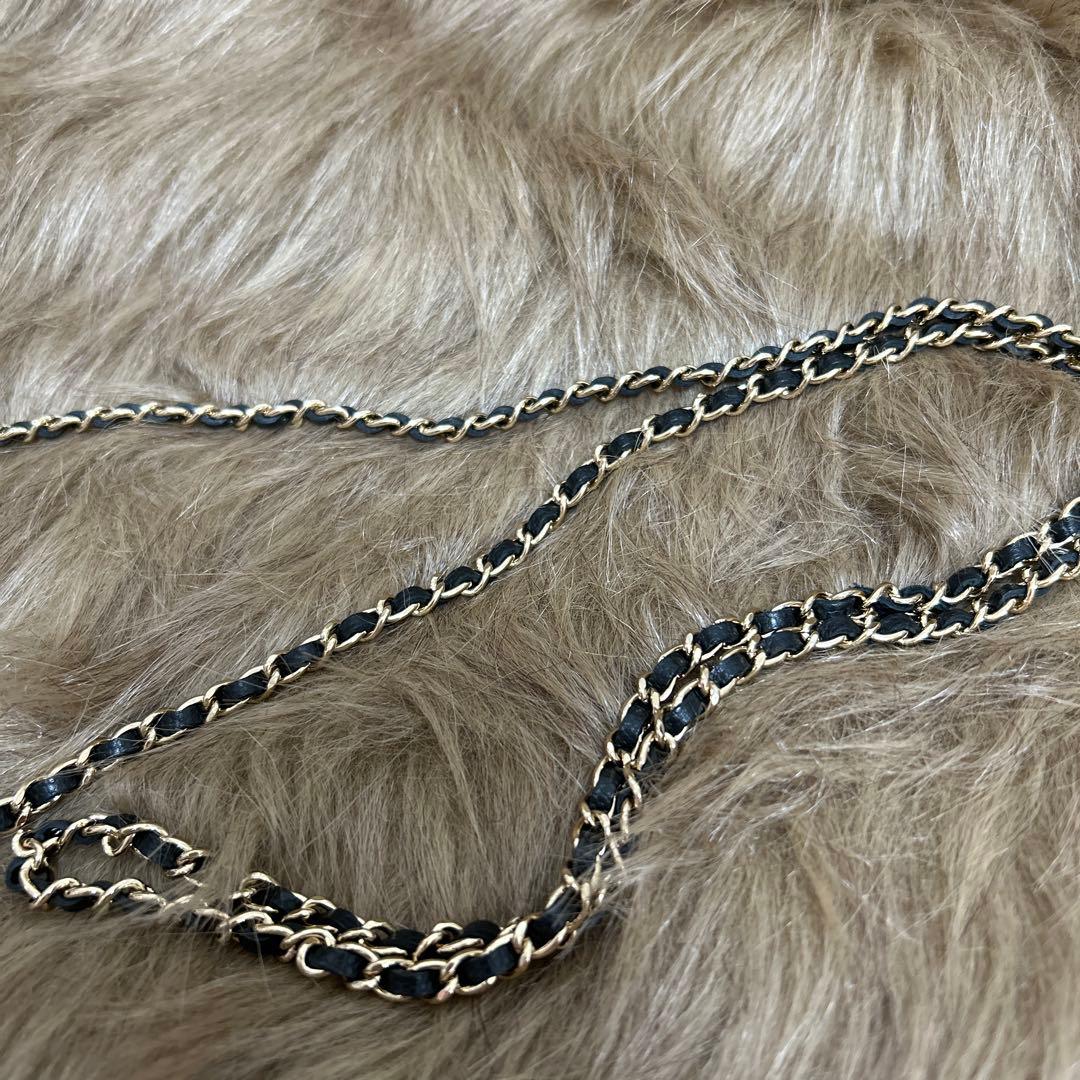 【CHANEL】マトラッセ チェーンウォレット キャビアスキン ミニ