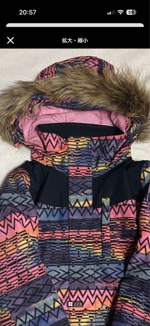 バートンBURTONキッズ M スノーボードウエア　上下セット140スキーウエア