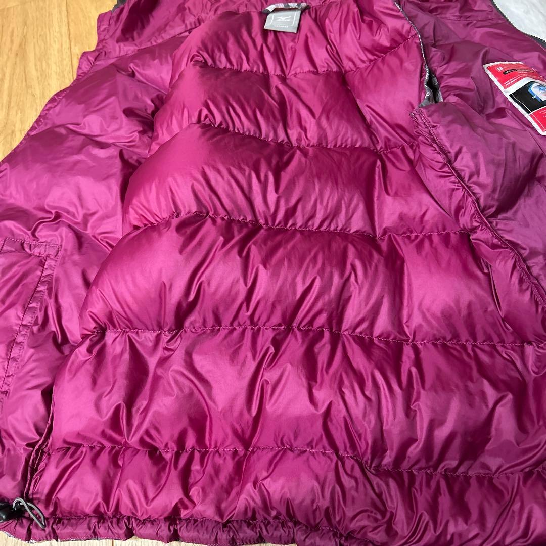 パール　ミズノ× リバティ　フード付き　ダウンベスト