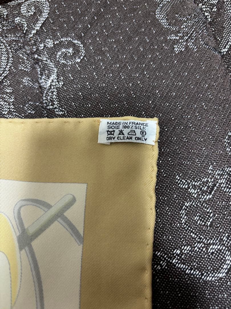 未使用　エルメス　スカーフ　カレ90　ノルマンディ海岸の魅力