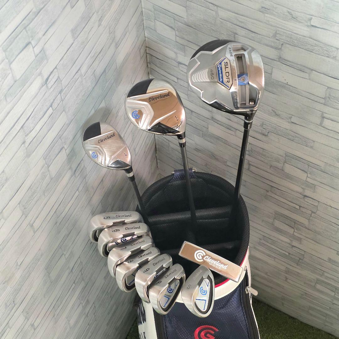 ゴルフクラブメンズセット クリーブランド テーラーメイド SLDR フルセット