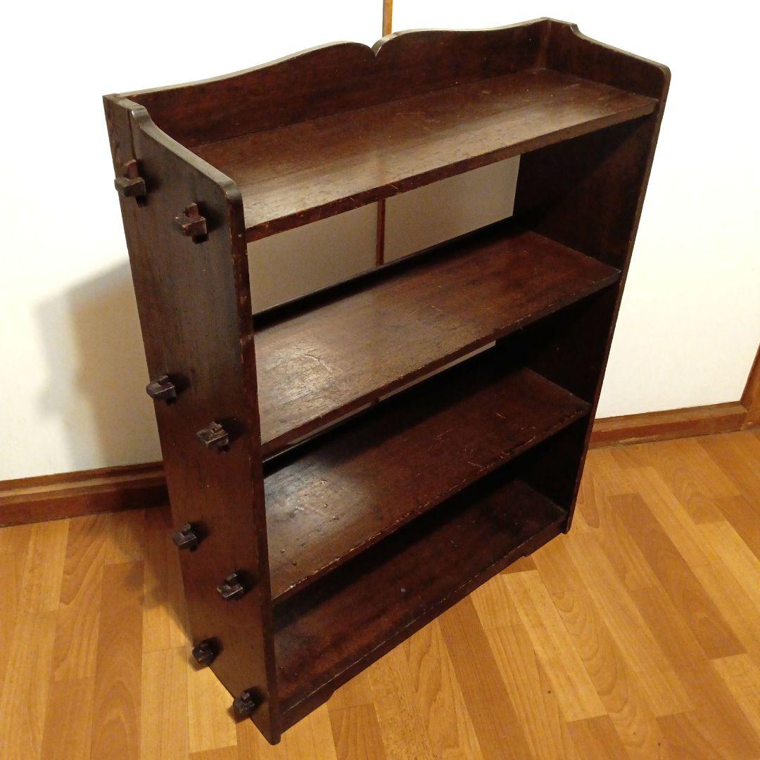 本棚　昭和レトロ 木製　古民家 民芸品